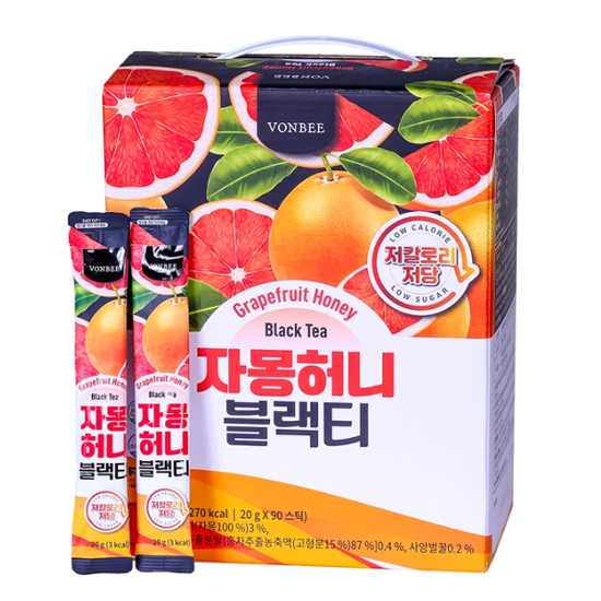 본비 자몽허니블랙티 90입