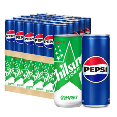 칠성사이다 250ml x 30 + 펩시콜라 250ml x 30 콤보팩