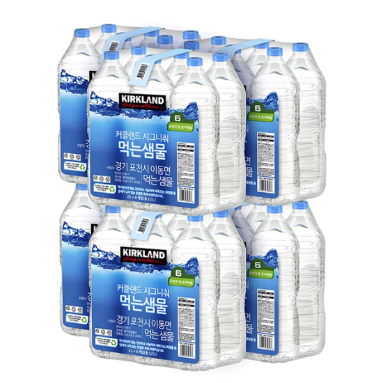 커클랜드 시그니춰 먹는 샘물2L x 6 x 6팩