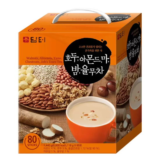 담터 호두& 마& 밤& 율무차 18g x 80입
