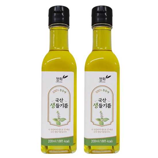 청화농산국산생들기름200ml x 2