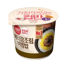 CJ 햇반 컵반 버터장조림 216g x 12