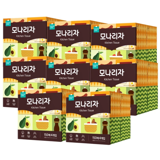 모나리자 뽑아쓰는 키친타월 150매 x 4 x 8팩