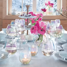 LSA 펄 레드 와인잔 4P