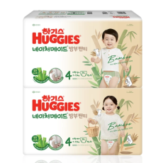 하기스 네이처메이드 밤부 팬티형 4단계 54 x 2