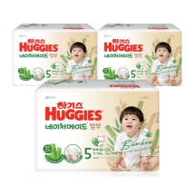 하기스 네이처메이드 밤부 밴드 공용 5단계 34 x 3