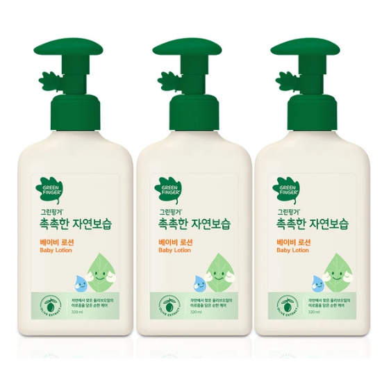 그린핑거 촉촉한 자연보습 베이비 로션 320ml x 3