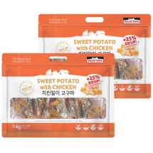파미데이즈 치킨말이 고구마 1kg x 2 (애견 간식)