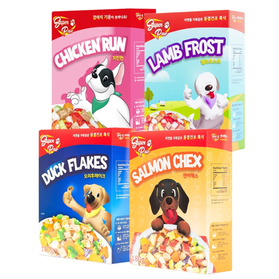 슈퍼포우 동결건조 자연식 사료 180g x 2