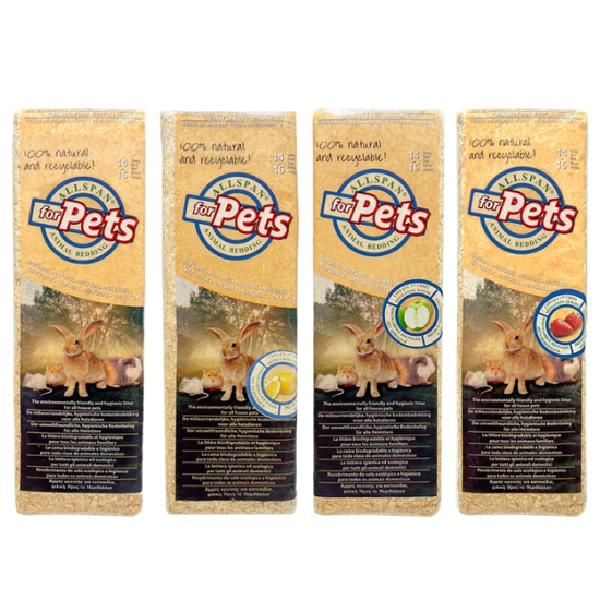 Allspan 햄스터 압축 베딩 (톱밥) 1kg x 12개