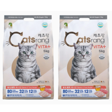 캐츠랑 비타플러스 전연령 고양이 사료 5kg x 2