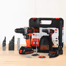 블랙앤데커 20V 햄머드릴 (100PCS 액세서리 포함)