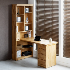 에보니아 엘다원목H형책상 800