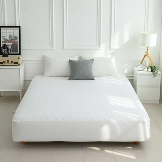 플로티나 순면 홑겹 매트리스 커버 - 퀸