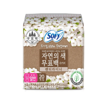 쏘피 유기농 자연의색 무표백 라이너 일반 20개x 8팩