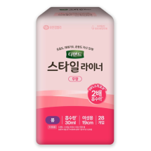 디펜드 스타일 라이너 무향 롱 28개 x 4팩