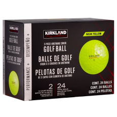 커클랜드 시그니춰 ３피스컬러골프공 24개