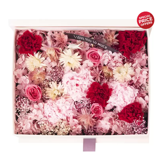 카네이션 프리저브드 플라워박스