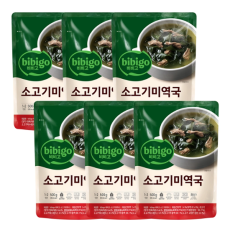 CJ 비비고 소고기 미역국 500g x 6