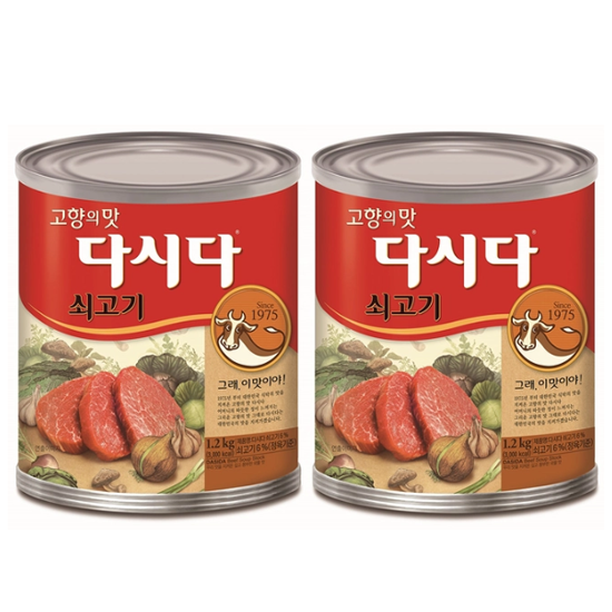 백설 쇠고기 다시다 1.2kg x 2