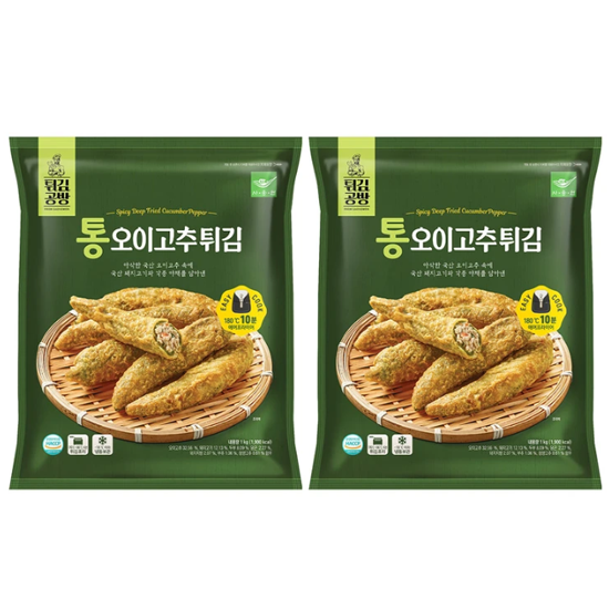 사옹원 통오이고추튀김 1kg x 2