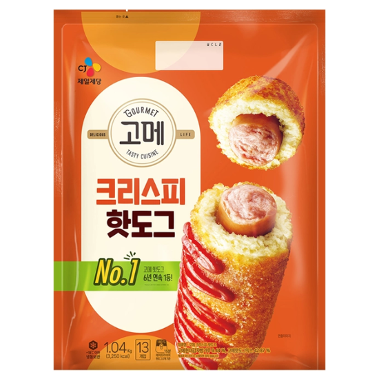 고메 핫도그 크리스피 1.04Kg x 2