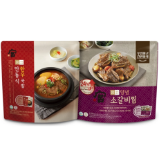 궁 안동식 한우국밥 800g x 2+양념소갈비찜 1020g x 2