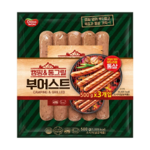 캠핑 통그릴 부어스트500g x 3