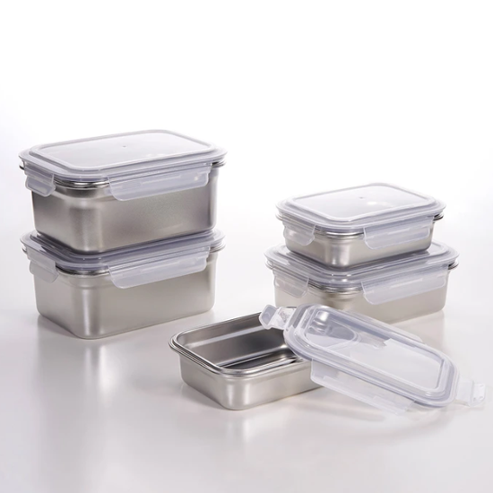 네오플램 스테인리스 밀폐용기 10P