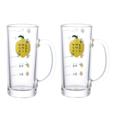 도요사사키 레몬 머그 글라스 2P