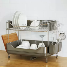 프리미엄 2단 식기 건조대