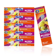헤프티 슬라이더 지퍼백 대형 냉장용 15매 x 6팩